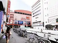 Tokyu Milano-za in 2012, looking west from Cinecity Square