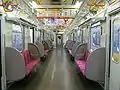 Interior of a Tokyo Metro 05N series (9th batch)