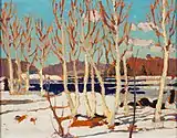 April in Algonquin Park, Spring 1917. Tom Thomson Art Gallery, Owen Sound