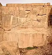 The unfinished tomb of Darius III at Persepolis