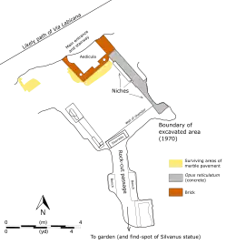 Architectural plan of the tomb.