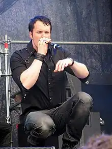 Karevik with Kamelot in 2012