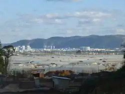 A view of Tonghai county seat from west-north-west