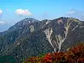 Mount Hiru and Mount Fudō from Mount Tō (10/2008)