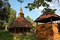 Wooden church of Saint Michael and wooden belfry in Topoľa