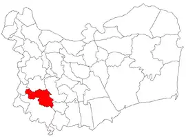 Location in Tulcea County