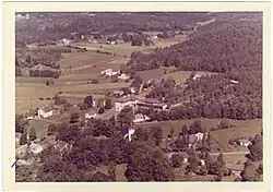 Aerial view of the village