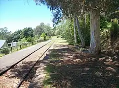 On the platform