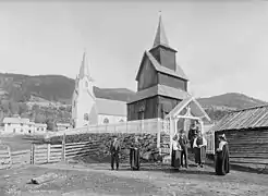 Torpo Church and Torpo Stave Church (1880–1890)