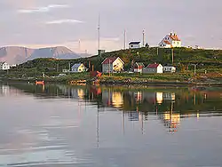 View of Torsvåg on Vannøya, a part of Helgøy municipality