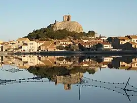 Historical city centre with the ruin of the Barberousse tower