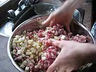 Preparation of the filling.