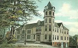 Town Building and Opera House in 1908