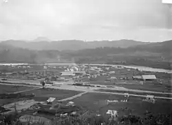 Manunui c. 1908–1915, showing the Ellis and Burnand sawmill