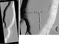 Tractus Catena Floor, as seen by HiRISE.  Scale bar is 500 m (1,600 ft) long.