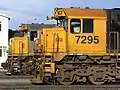 DFT 7295 and DFB 7213 (in the Cato Blue livery) in Dunedin.