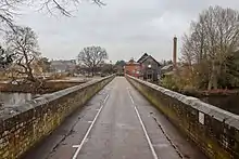 View from the bridge deck, looking west