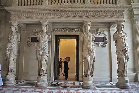 Caryatides, Salle des Caryatides at the Louvre (1550–51)