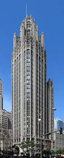 Raymond Hood's Tribune Tower (1925) in Chicago