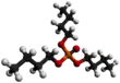 Ball and stick model of Tributyl phosphate