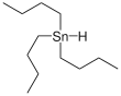 Skeletal formula of tributyltin with one explicit hydrogen added