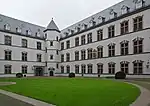 Courtyard with north and east wing