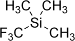 Skeletal formula of trifluoromethyltrimethylsilane