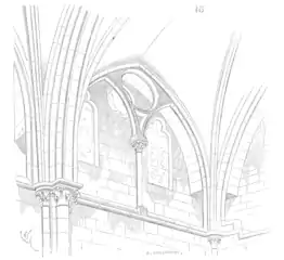 Triforium: drawing by Eugène Viollet-le-Duc