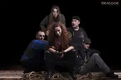 The Trigger, clockwise: Petar Popović, Marko Antonić, Milena Branković, Zoran Jović, Dušan Svilokos Đurić