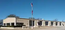 Trinity Municipal Building, housing the volunteer fire department, the police department and city hall