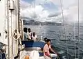 Trishna sailing out of Kingston, Jamaica