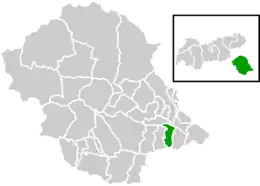 Location within Lienz district