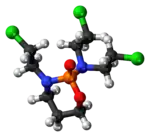 Ball-and-stick model of the trofosfamide molecule