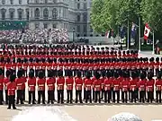 Celebratory parade in London before seated audience (2008)