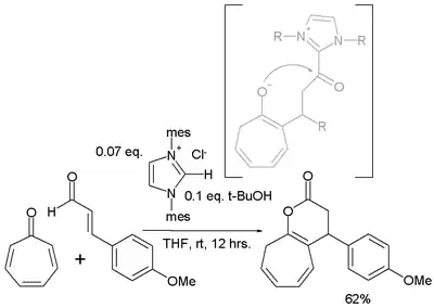 Tropone annulation reaction