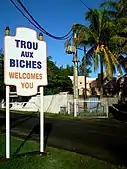 Entrance to Trou-aux-Biches