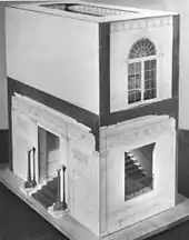 A model by architect Lorenzo Winslow which he used to explore the structure of the Grand Staircase at the White House for his redesign of the East Wing.