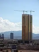 Construction photo taken in August 2007 from the Riviera Hotel and Casino.