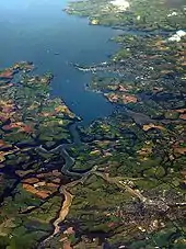 Image 38An aerial view of Carrick Roads (from Geography of Cornwall)