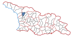 Location of the municipality within Georgia