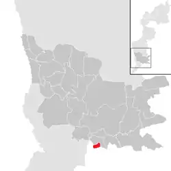 Location within Güssing district