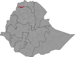 Location of Tsegede