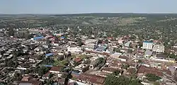 An overhead view of Tshikapa