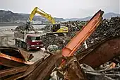 Tsunami cleanup in Japan.