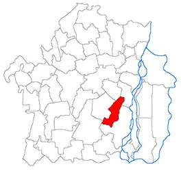 Location in Brăila County