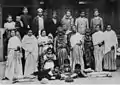 A Tuladhar family with brides, 1942.