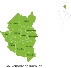 Subdivisions of Kairouan Governorate