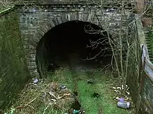 Entrance to the tunnel from Kelvinbridge towards Botanic Gardens