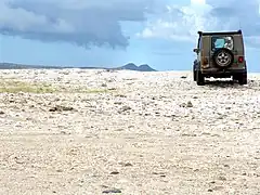 Car on the beach