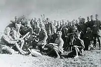 Turkish artillerymen before the Great Smyrna Offensive (Büyük Taarruz), August 1922.